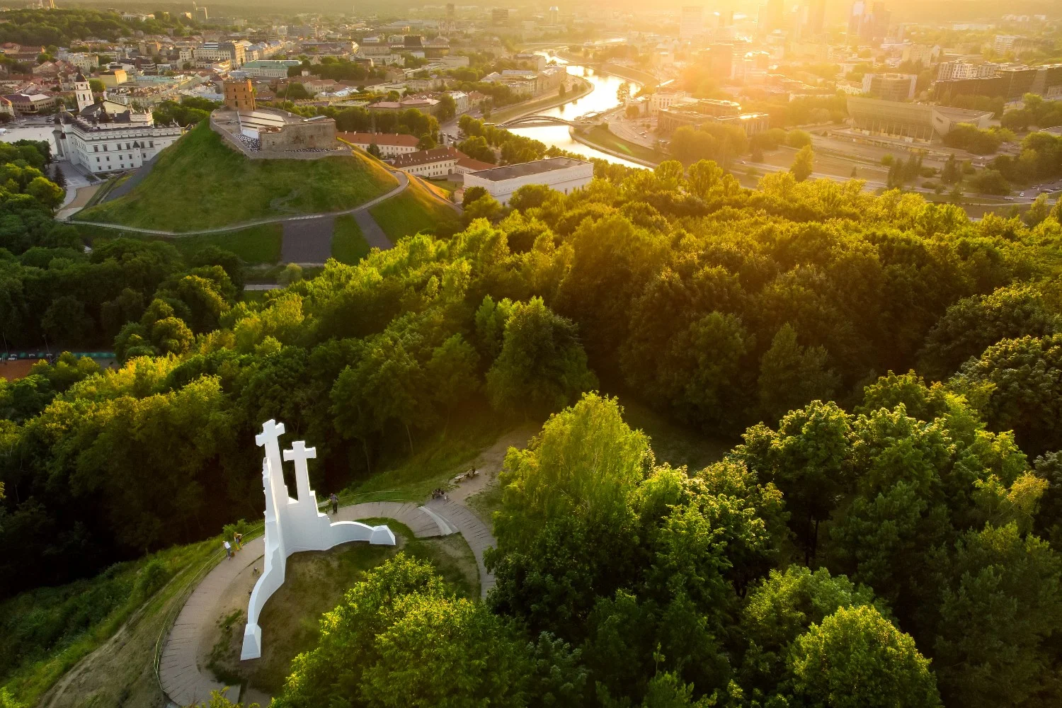 The Hill of Three Crosses view